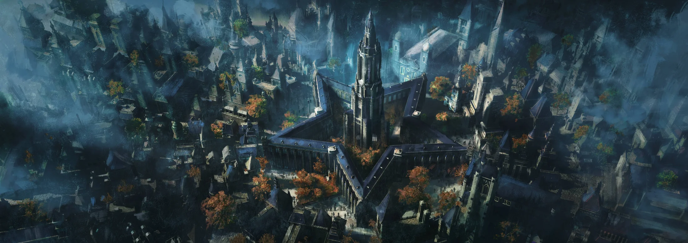 Axis City, capital of the Empire — dark fantasy D&D campaign setting
