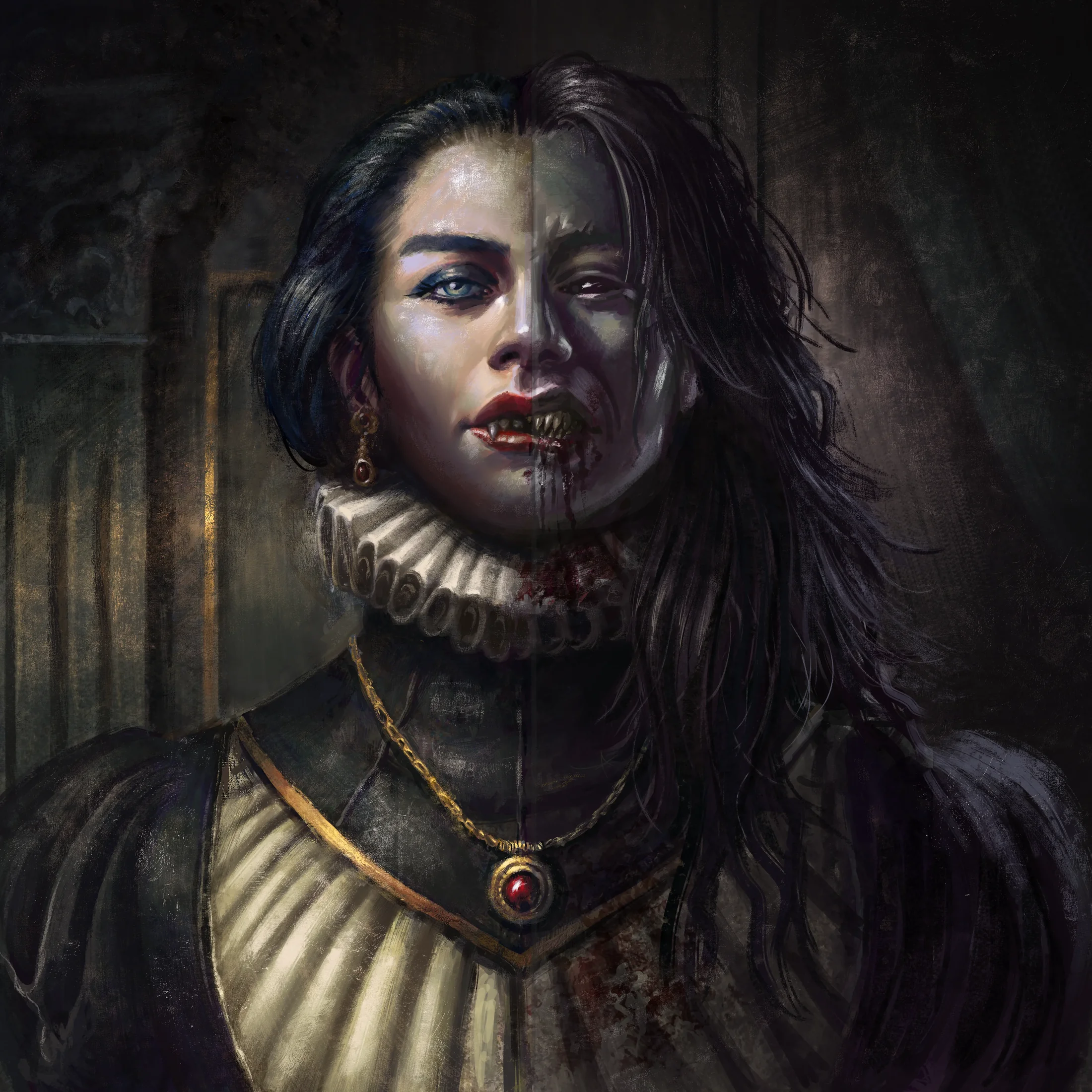 Heroic vampire character from The Axis Saga — playable vampire for D&D 5E