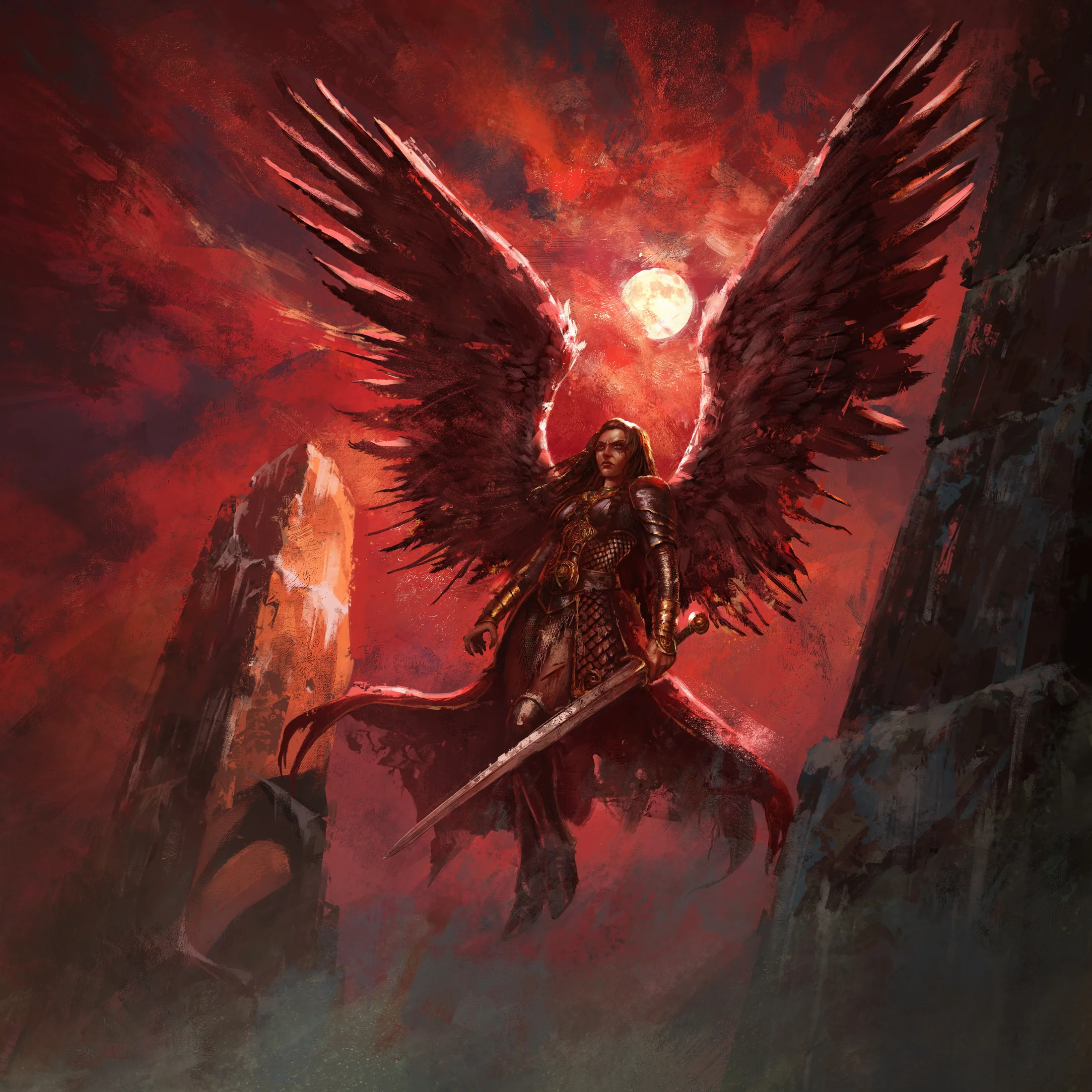 Oath of the Valkyr — dark fantasy art from The Axis Saga